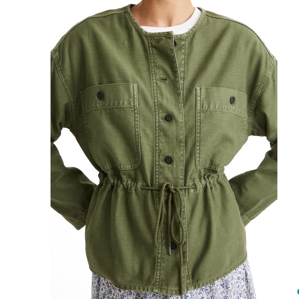 Madewell army green utility jacket size small - Picture 2 of 10
